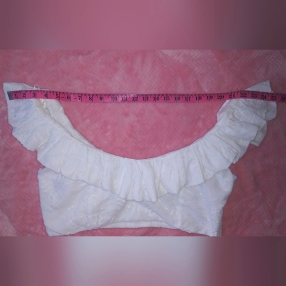 Zara Crop Top with Cutwork Embroidery size plus XXL - Picture 5 of 9